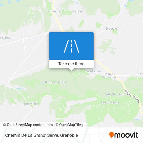 Chemin De La Grand' Serve map