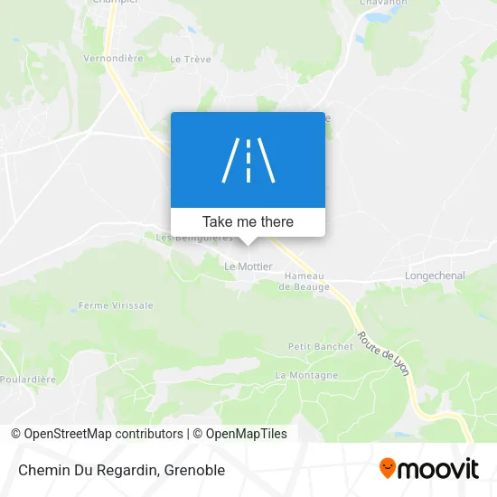 Chemin Du Regardin map