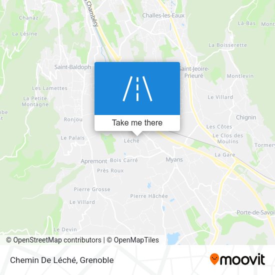 Chemin De Léché map