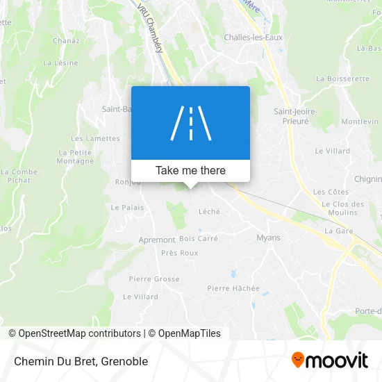 Chemin Du Bret map