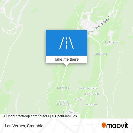 Les Vernes map