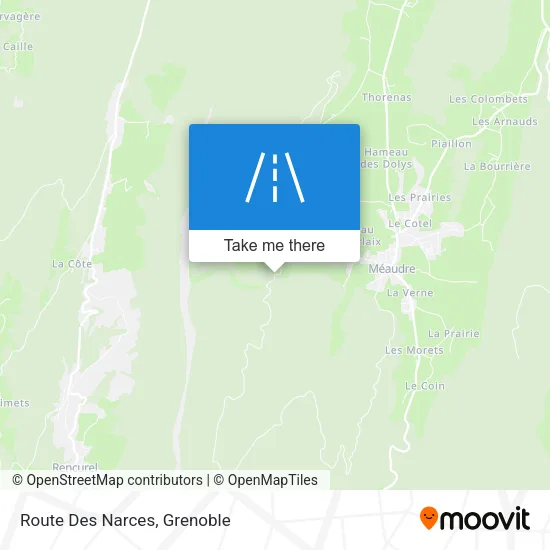 Route Des Narces map