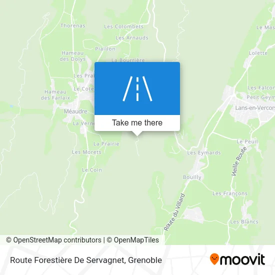 Route Forestière De Servagnet map