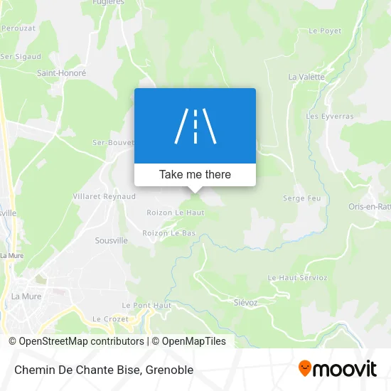 Chemin De Chante Bise map