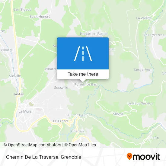 Chemin De La Traverse map