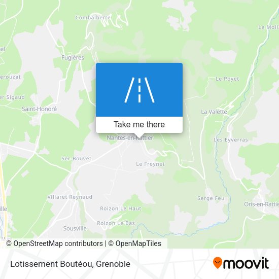 Lotissement Boutéou map