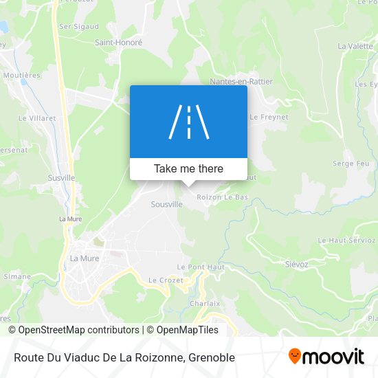 Route Du Viaduc De La Roizonne map