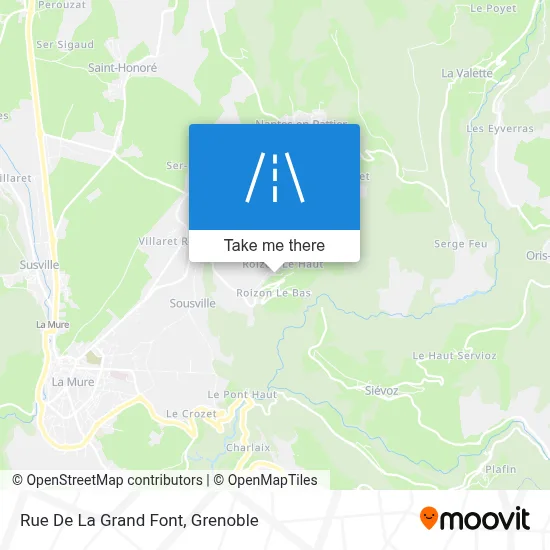 Rue De La Grand Font map