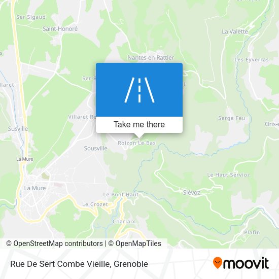 Rue De Sert Combe Vieille map