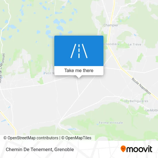 Chemin De Tenement map