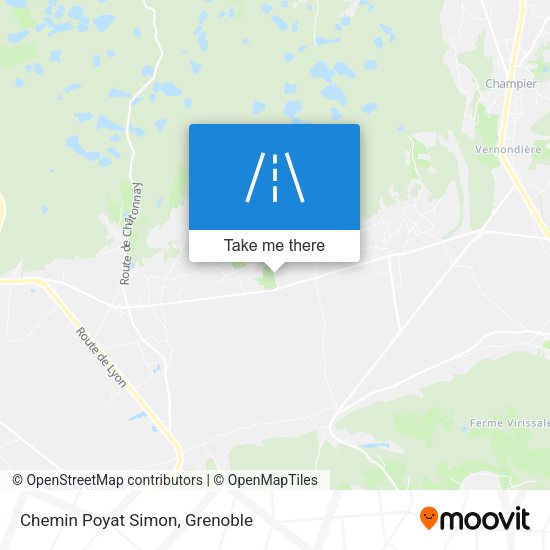 Chemin Poyat Simon map