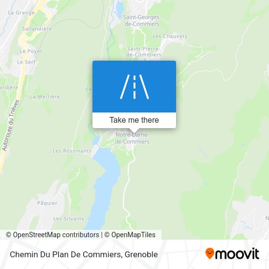 Chemin Du Plan De Commiers map