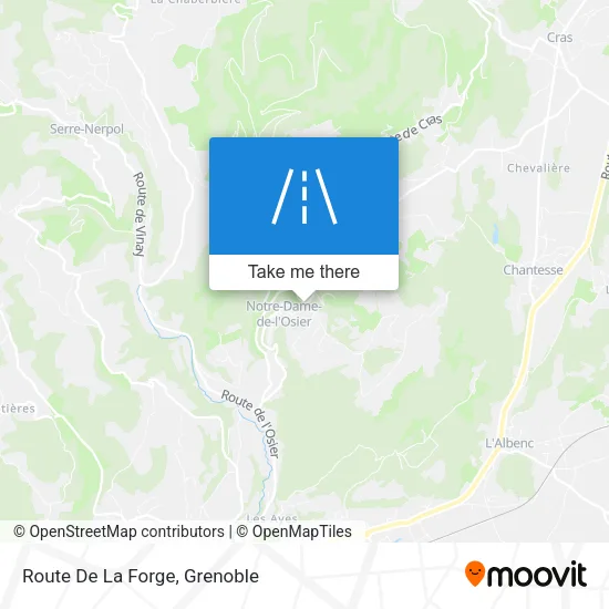Route De La Forge map