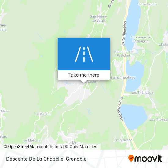 Descente De La Chapelle map