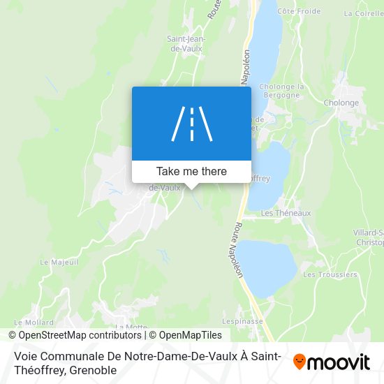 Voie Communale De Notre-Dame-De-Vaulx À Saint-Théoffrey map