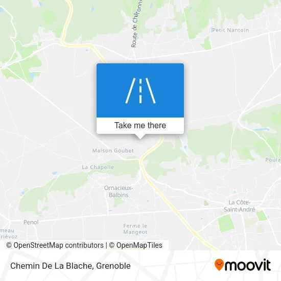 Chemin De La Blache map
