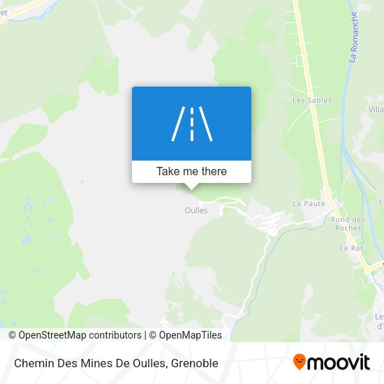 Chemin Des Mines De Oulles map
