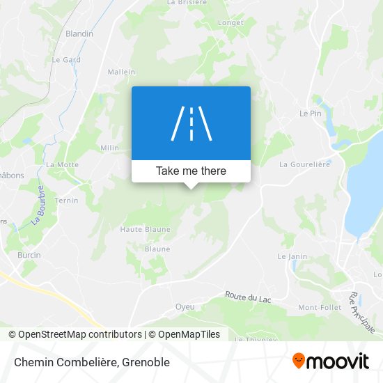 Chemin Combelière map