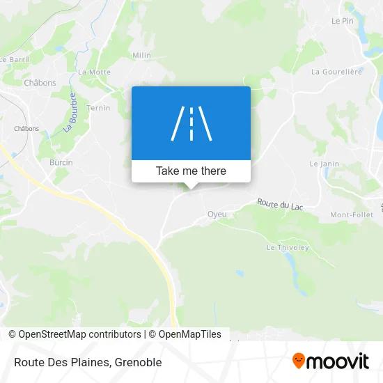 Route Des Plaines map