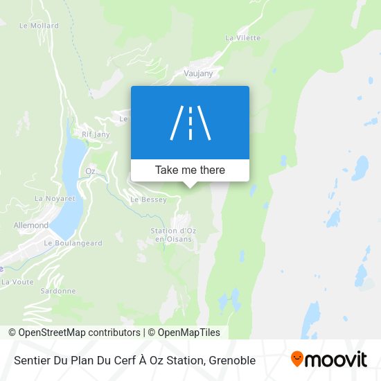 Sentier Du Plan Du Cerf À Oz Station map