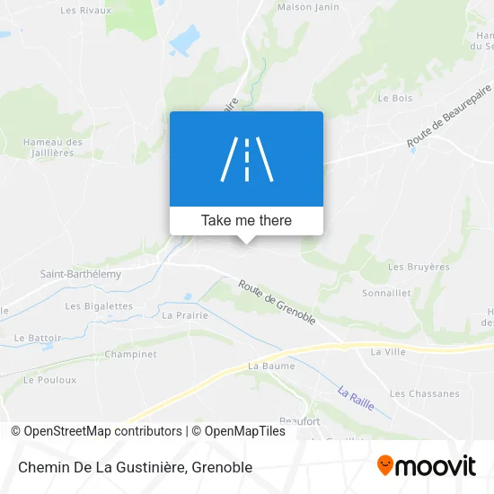 Chemin De La Gustinière map