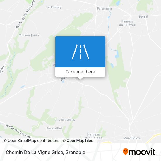 Chemin De La Vigne Grise map