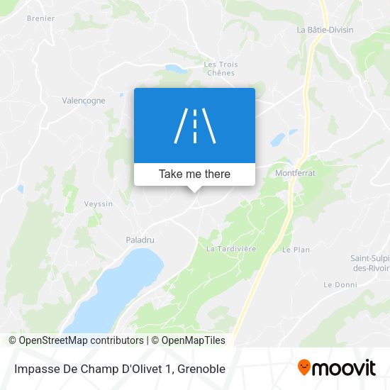 Impasse De Champ D'Olivet 1 map