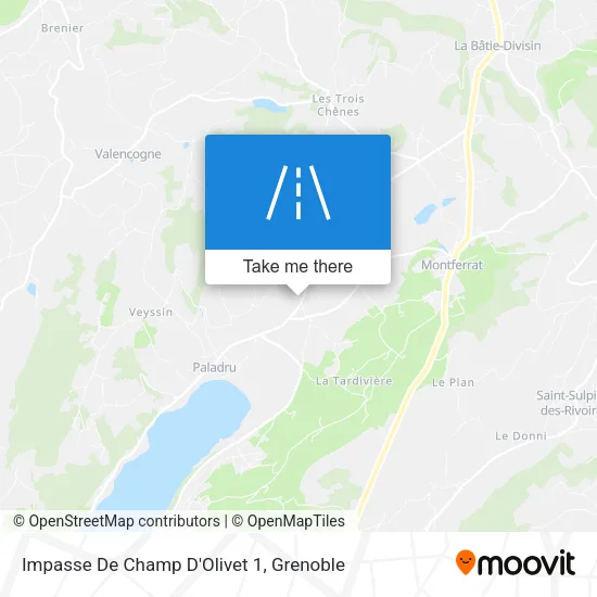 Impasse De Champ D'Olivet 1 map