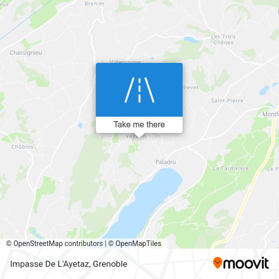 Impasse De L'Ayetaz map