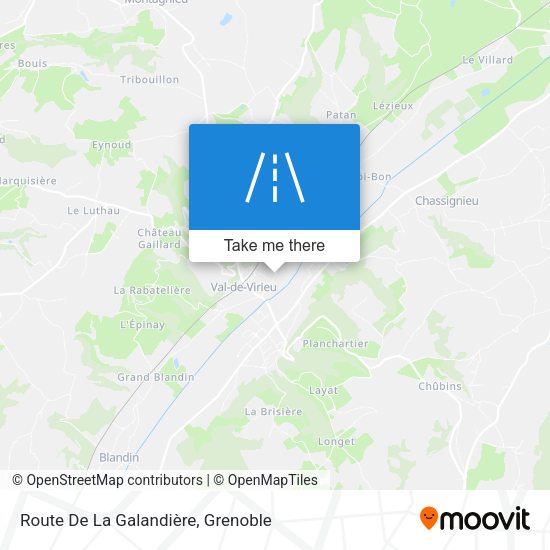 Route De La Galandière map