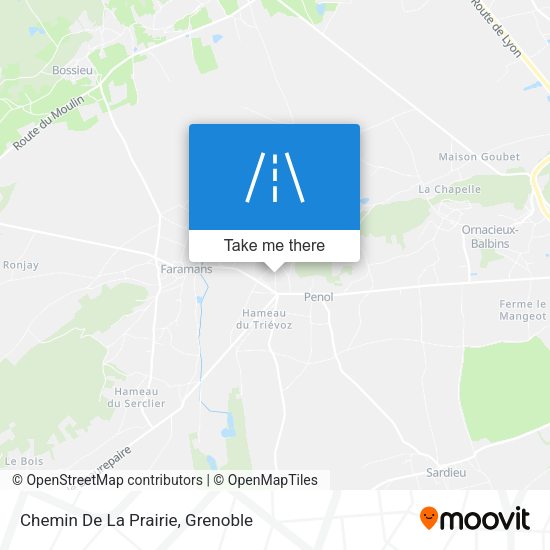 Chemin De La Prairie map