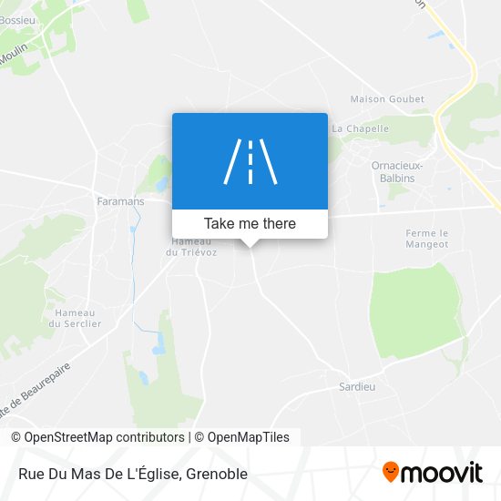 Rue Du Mas De L'Église map
