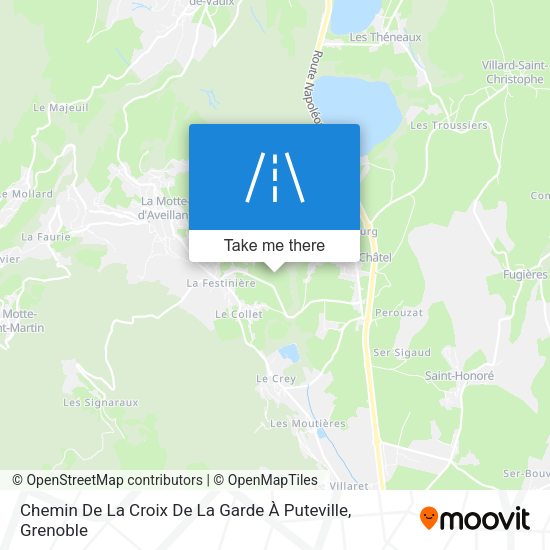 Chemin De La Croix De La Garde À Puteville map