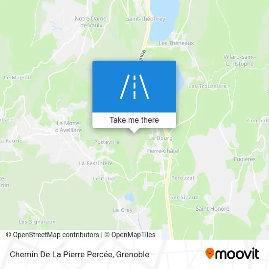 Chemin De La Pierre Percée map