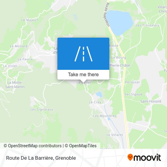 Route De La Barrière map