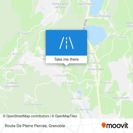 Route De Pierre Percée map