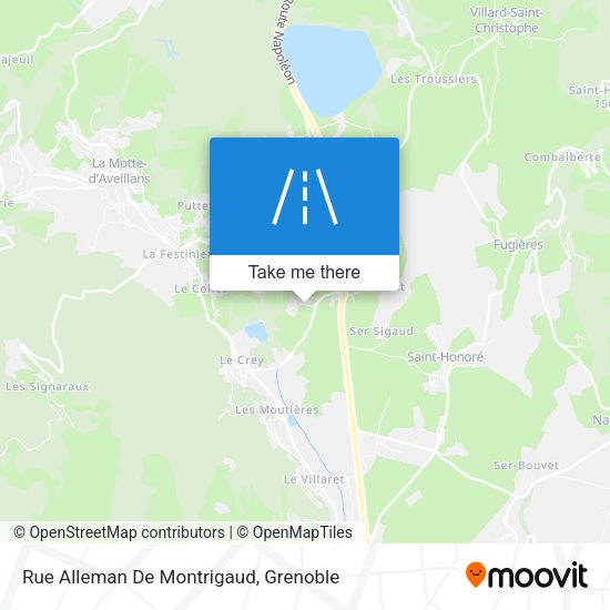Rue Alleman De Montrigaud map