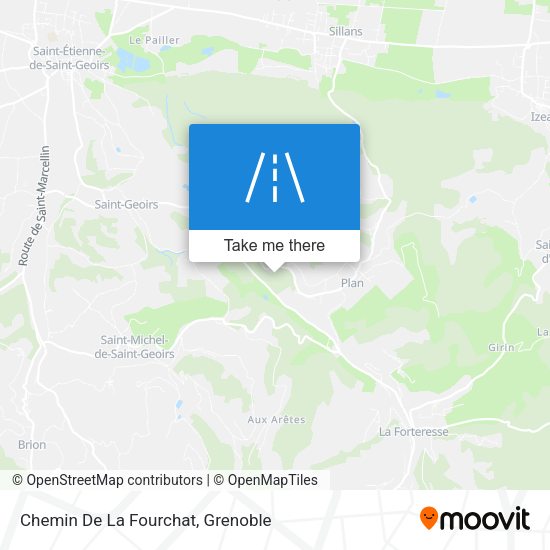 Chemin De La Fourchat map