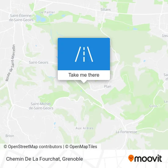 Chemin De La Fourchat map