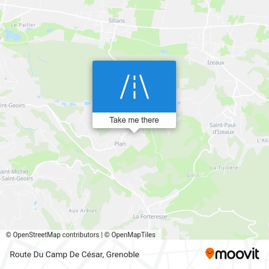 Route Du Camp De César map
