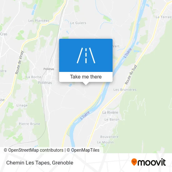 Chemin Les Tapes map