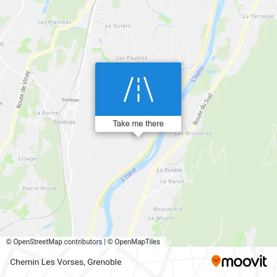 Chemin Les Vorses map