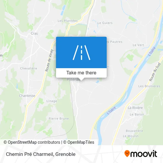 Chemin Pré Charmeil map