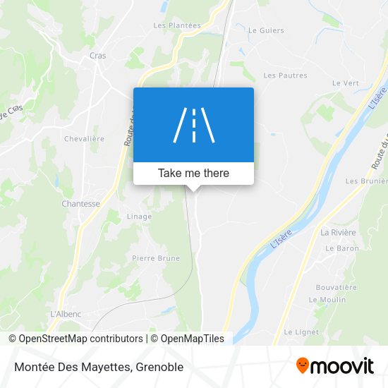 Montée Des Mayettes map