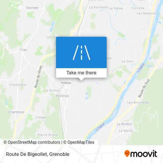 Route De Bigeollet map