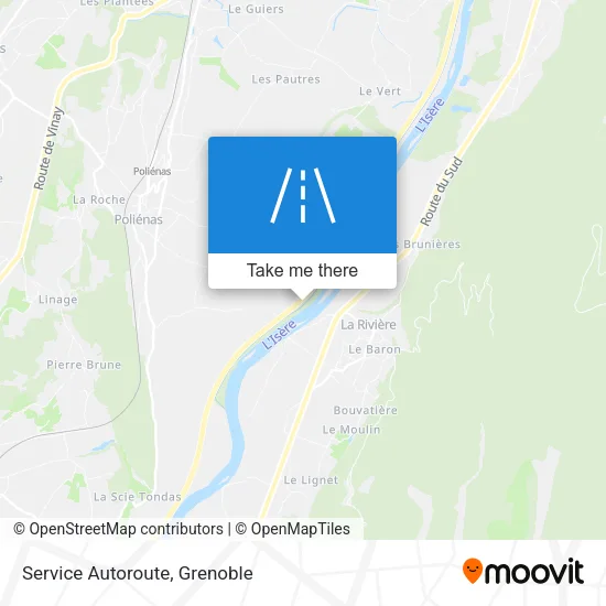 Service Autoroute map