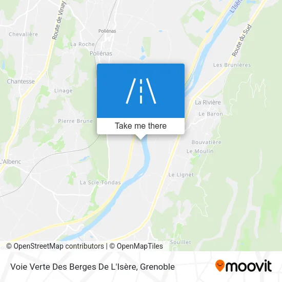 Voie Verte Des Berges De L'Isère map