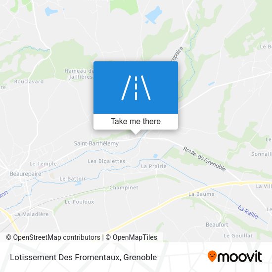 Lotissement Des Fromentaux map