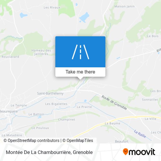 Montée De La Chambourrière map