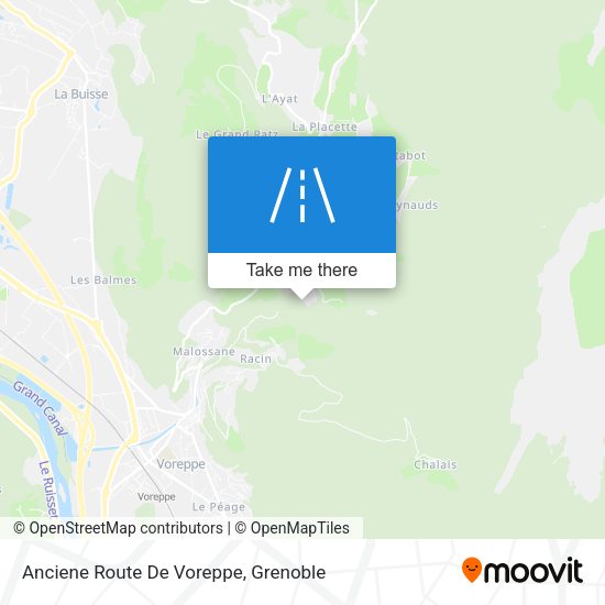 Anciene Route De Voreppe map